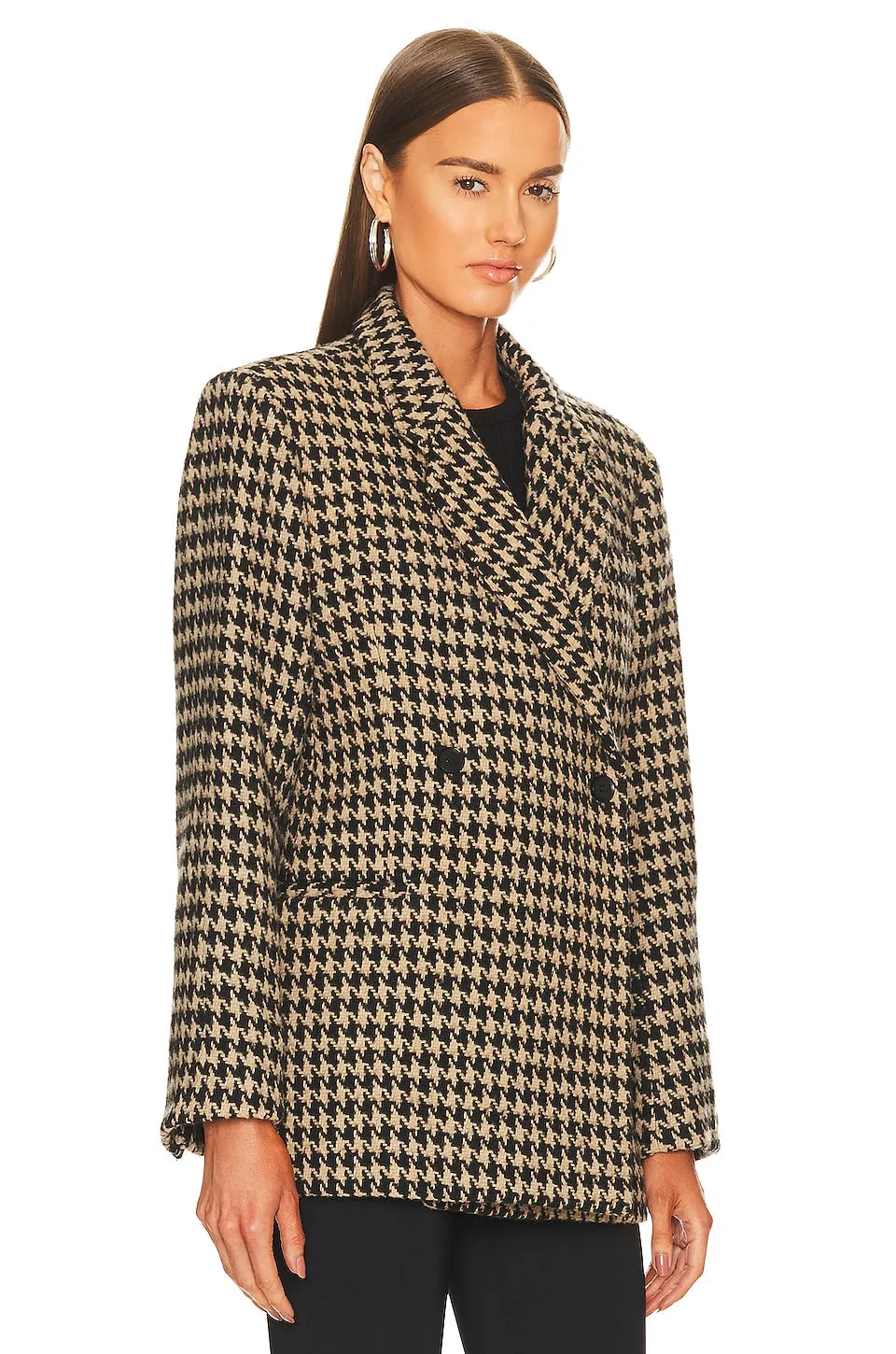 ANINE BING Kaia Blazer, Houndstooth