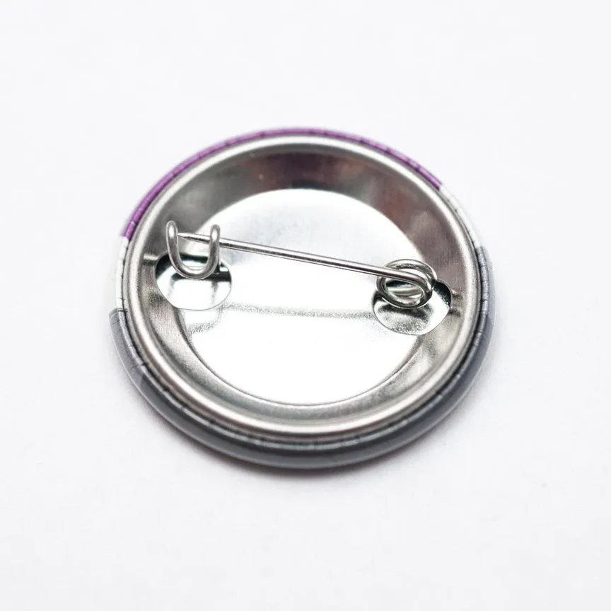 Asexual pride flag button