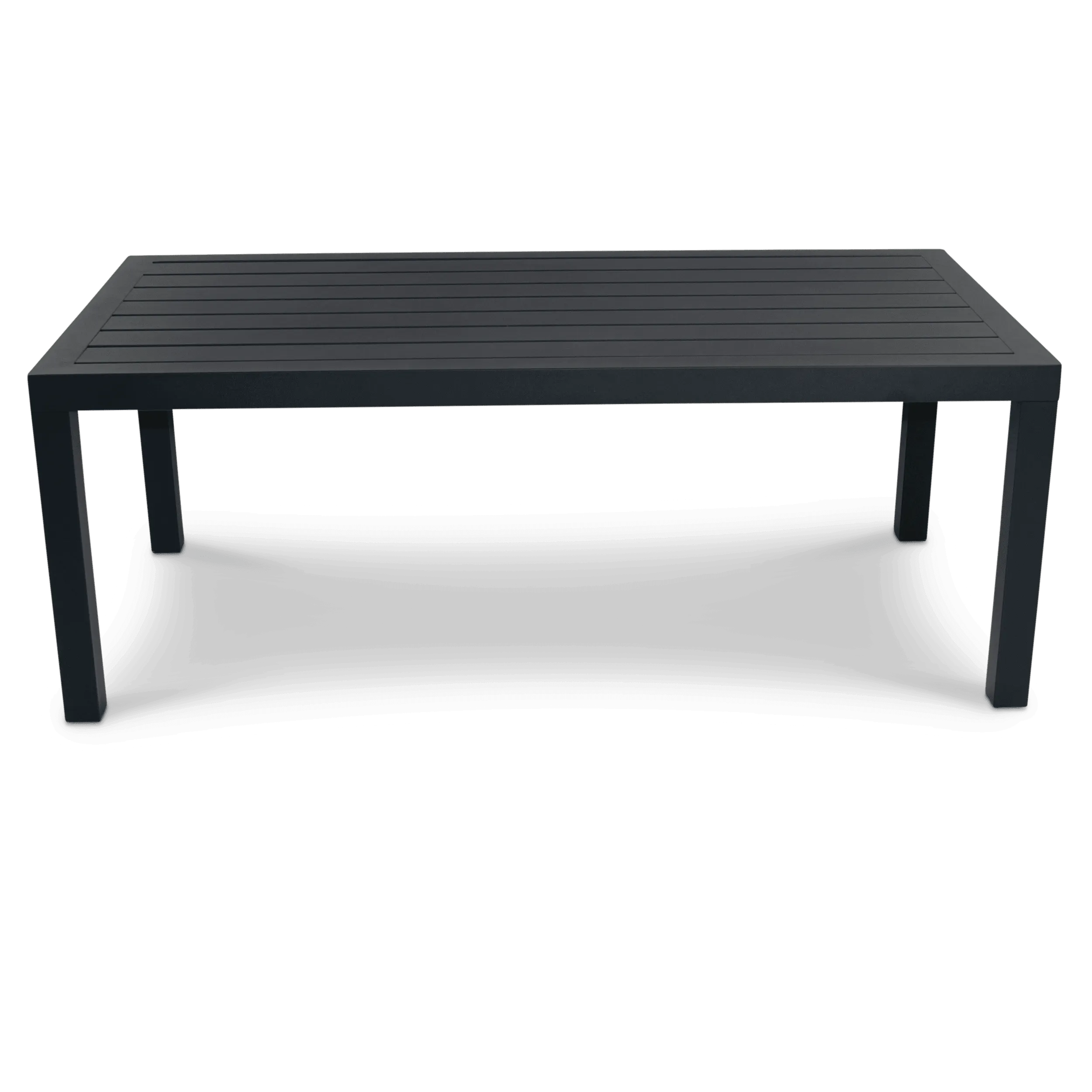 Aveiro 3 Seater with 2x Armchairs and San Sebastian Coffee Table in Gunmetal Grey with Stone Olefin Cushions