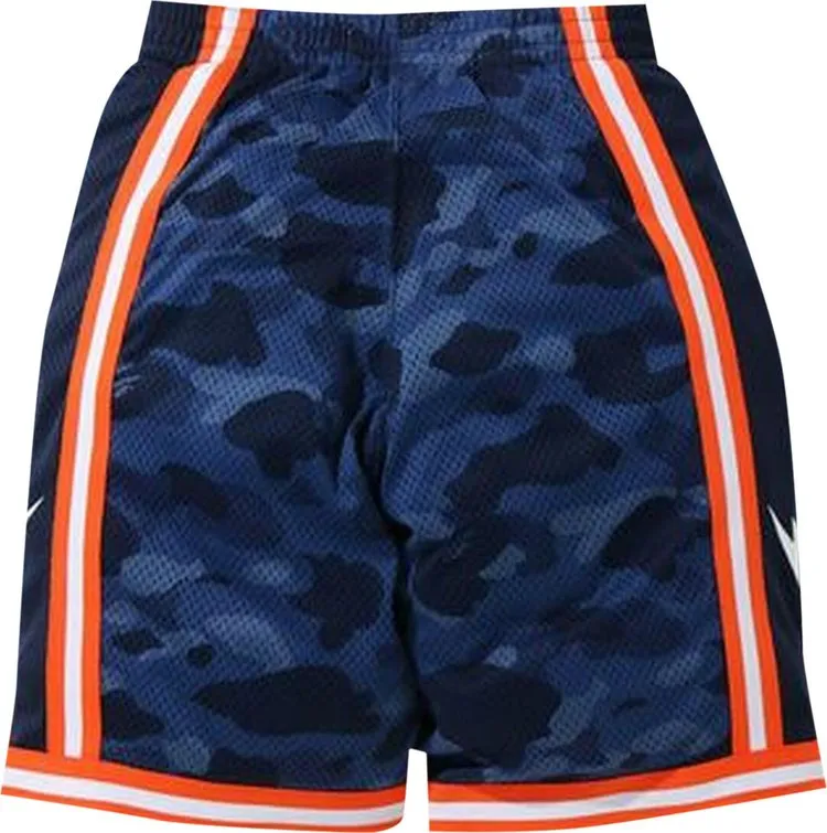 BAPE Color Camo Wide Basketball Shorts 'Navy', Blue