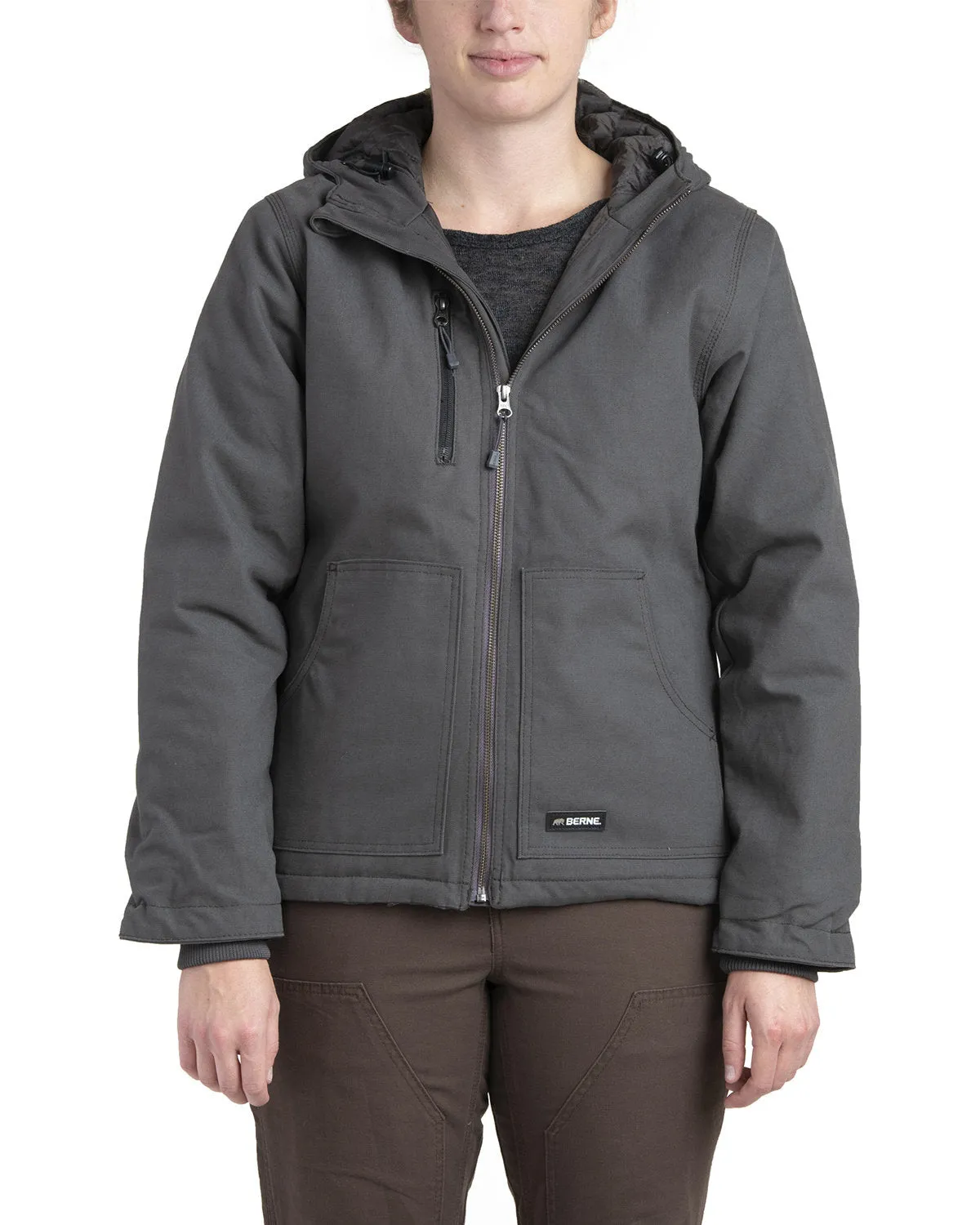 Berne Ladies' Softstone Modern Full-Zip Hooded Jacket
