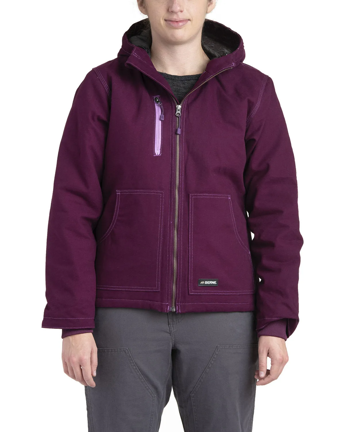 Berne Ladies' Softstone Modern Full-Zip Hooded Jacket