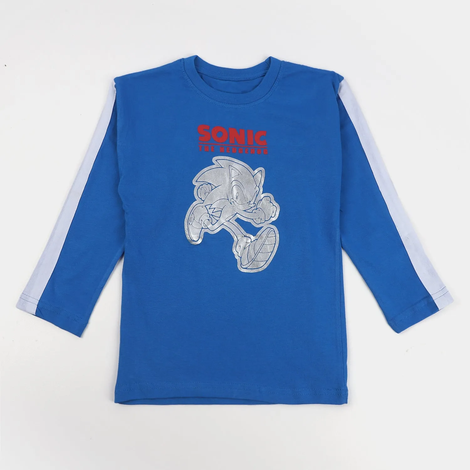Boys Cotton T-Shirt Sonic - Blue