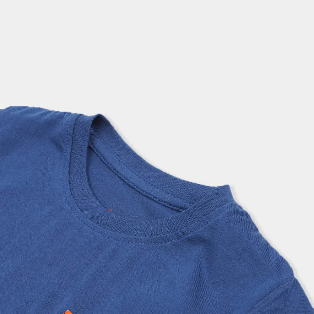 Boys T-Shirt Pre-Historic - Navy Peony