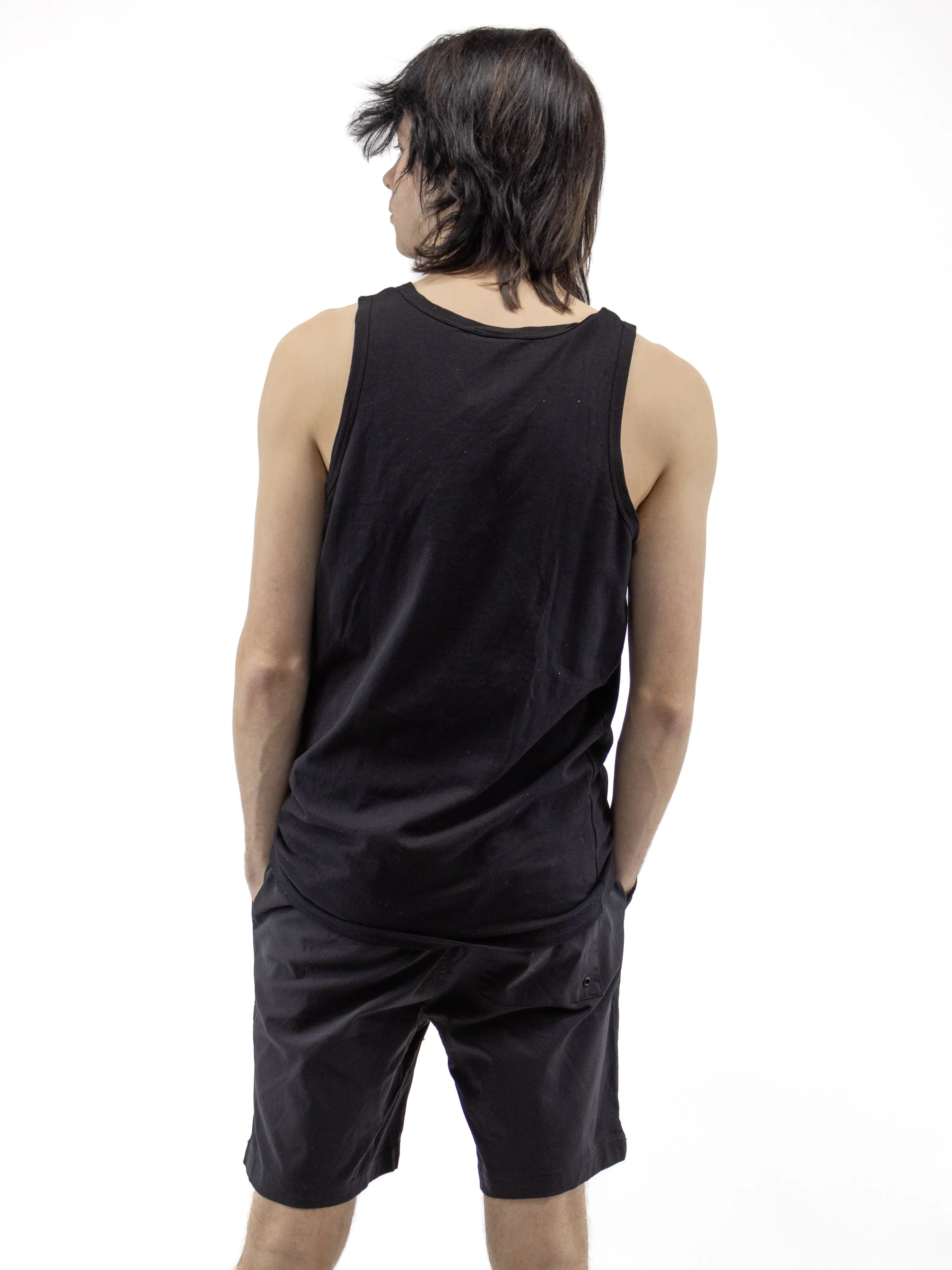 Joey Black Unisex Drawstring Shorts