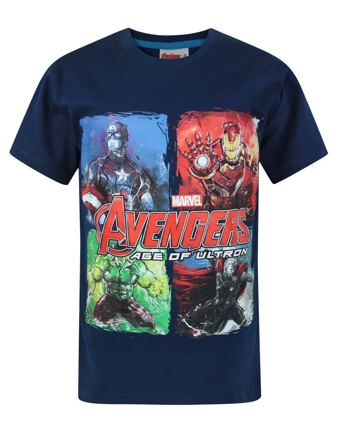 Marvel Boys Blue Short Sleeved T-Shirt