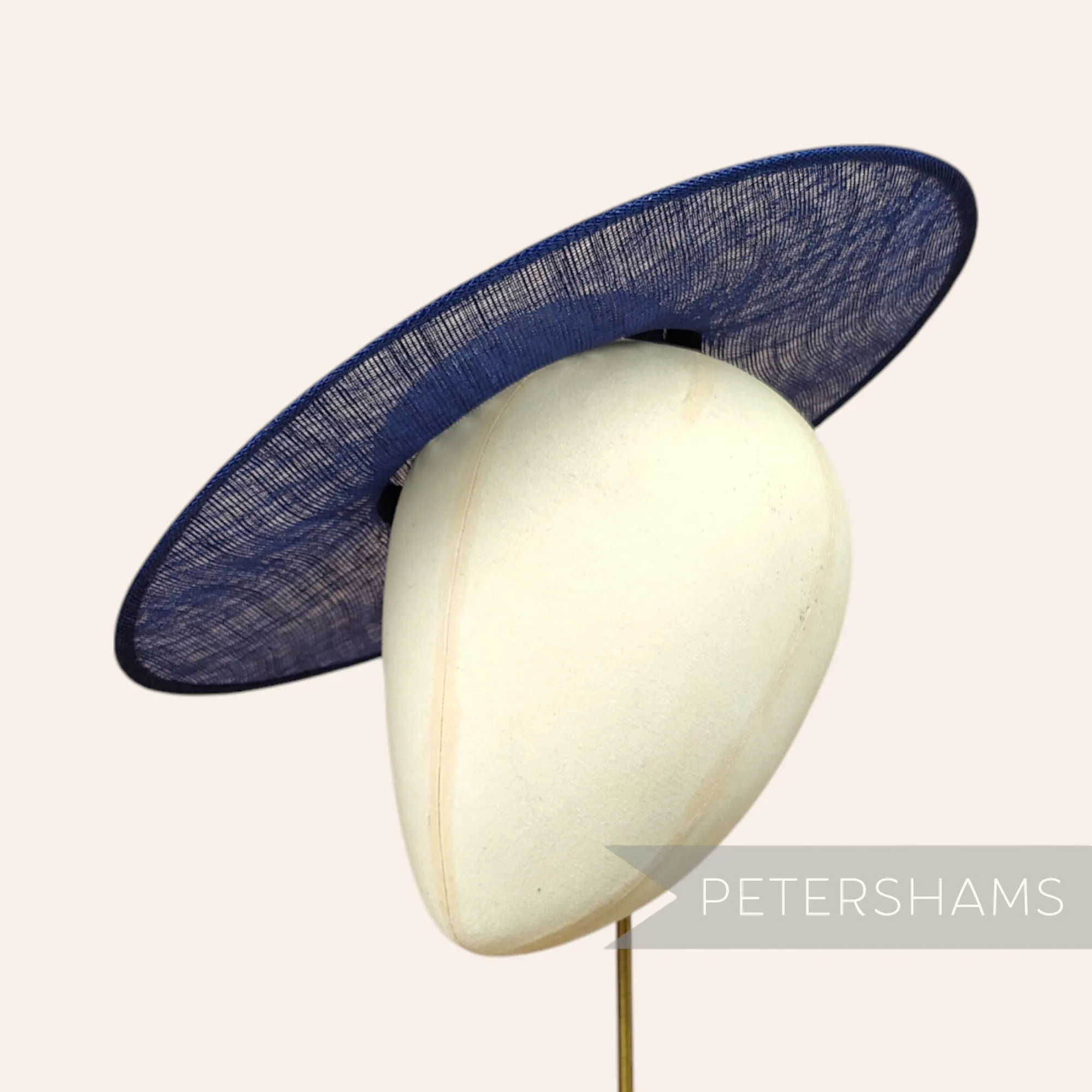 Metallic Lurex Sinamay Cartwheel Fascinator Hat Base
