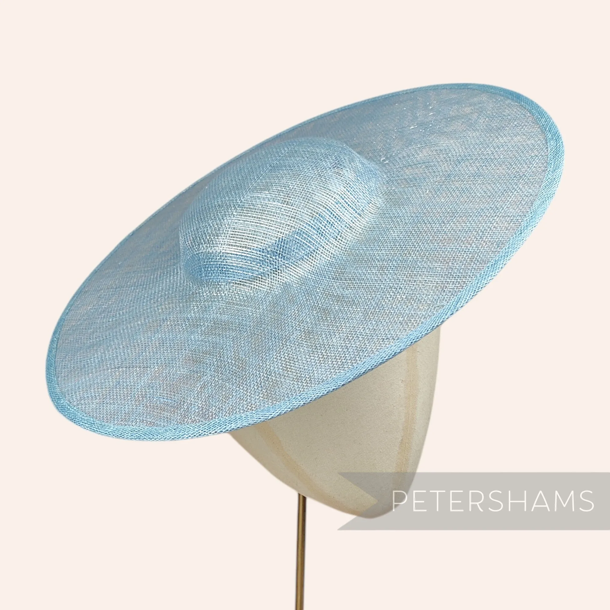 Metallic Lurex Sinamay Cartwheel Fascinator Hat Base