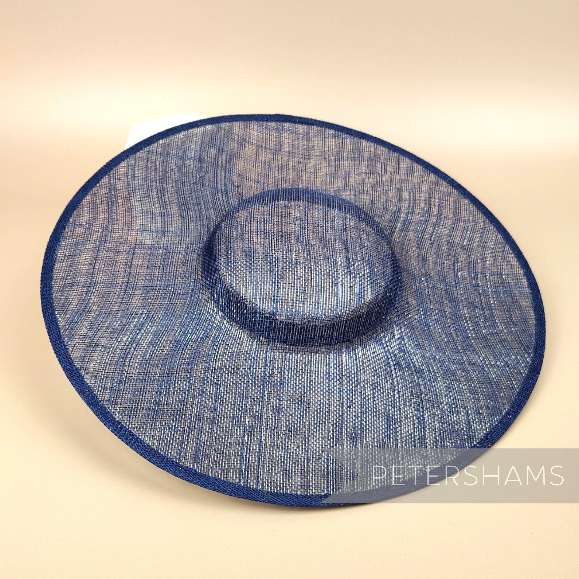 Metallic Lurex Sinamay Cartwheel Fascinator Hat Base