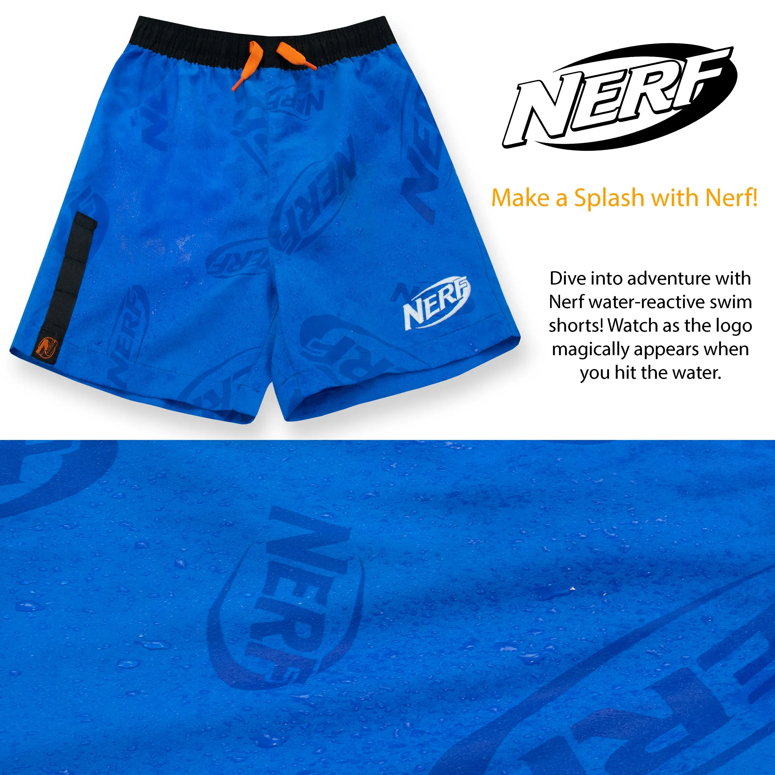 Nerf Swim Shorts - With Water Reactive Feature