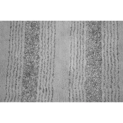 New - 24"x40" Essence Nylon Washable Bath Rug Platinum Gray - Garland