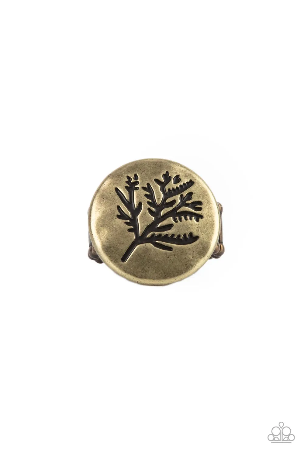Open Door Jewelry - Branched Out Beauty - Brass Ring - Paparazzi Accessories