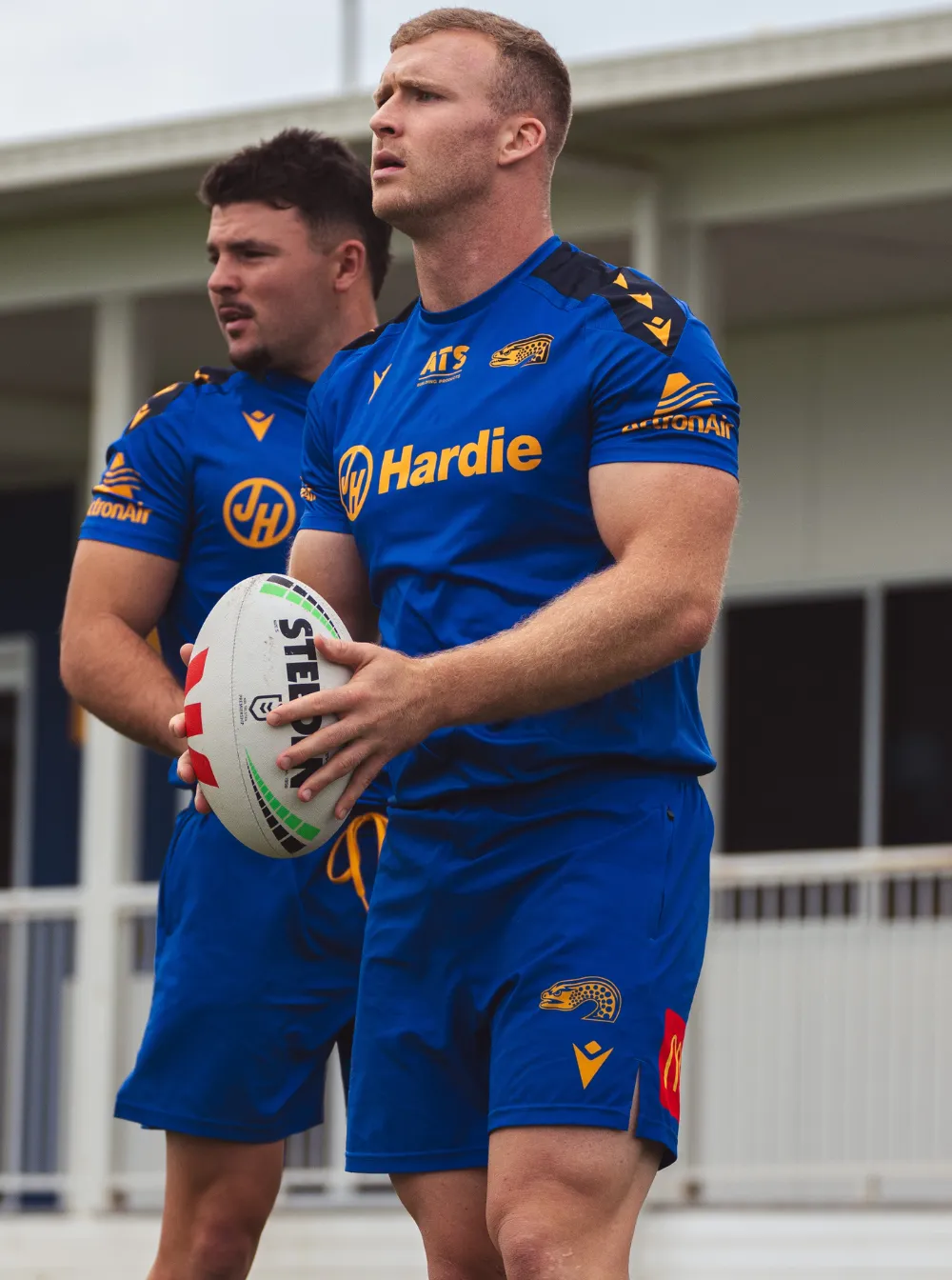 Parramatta Eels 2025 Kids Training Shorts - Blue