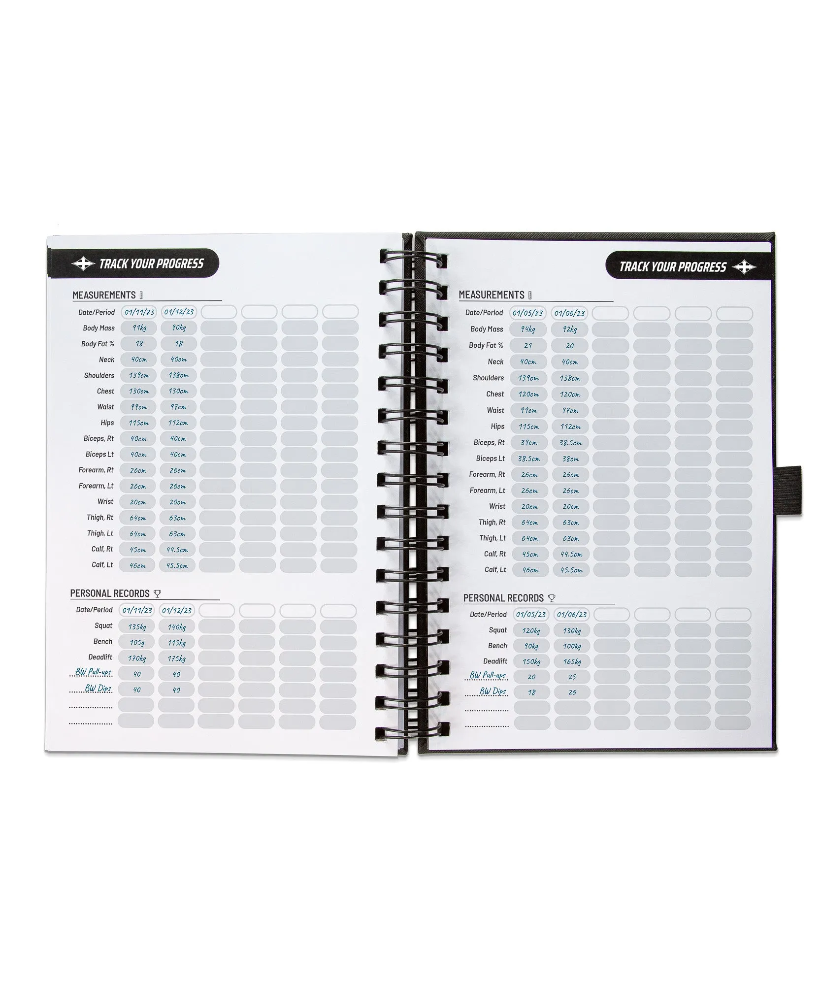 Pro Workout Journal - Black