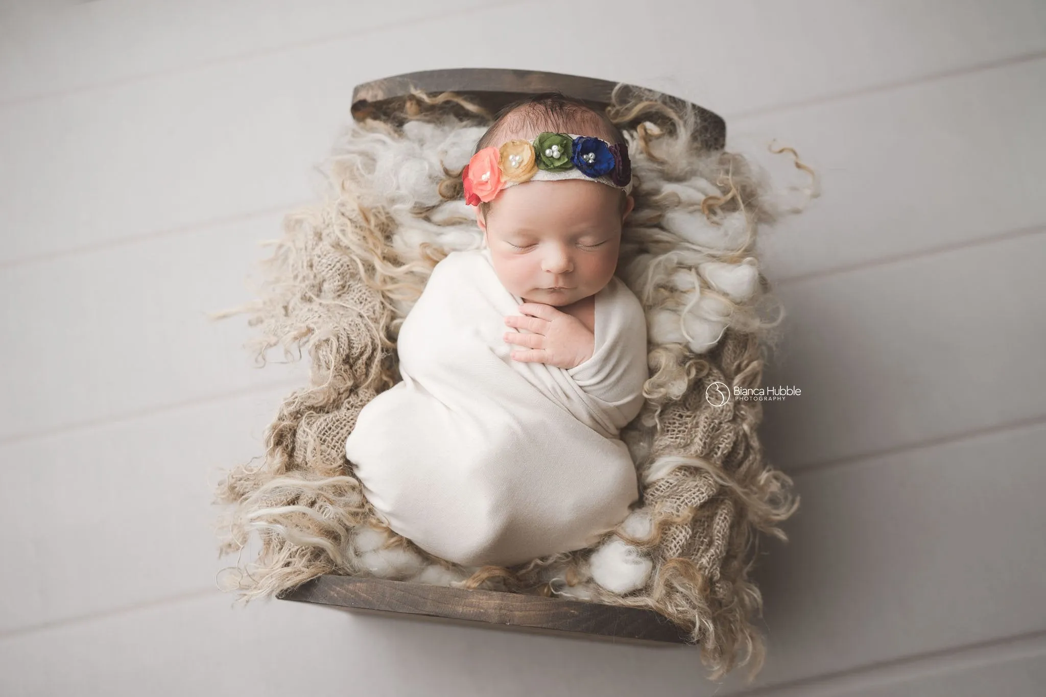 Rainee Floral Newborn Tieback {Jewel tones} • Rainbow Baby Line • Newborn Rainbow Floral Crown • Hope Floral Crown • Bohemian Crown • Rainbow Baby Crown | READY TO SHIP • by Sew Trendy