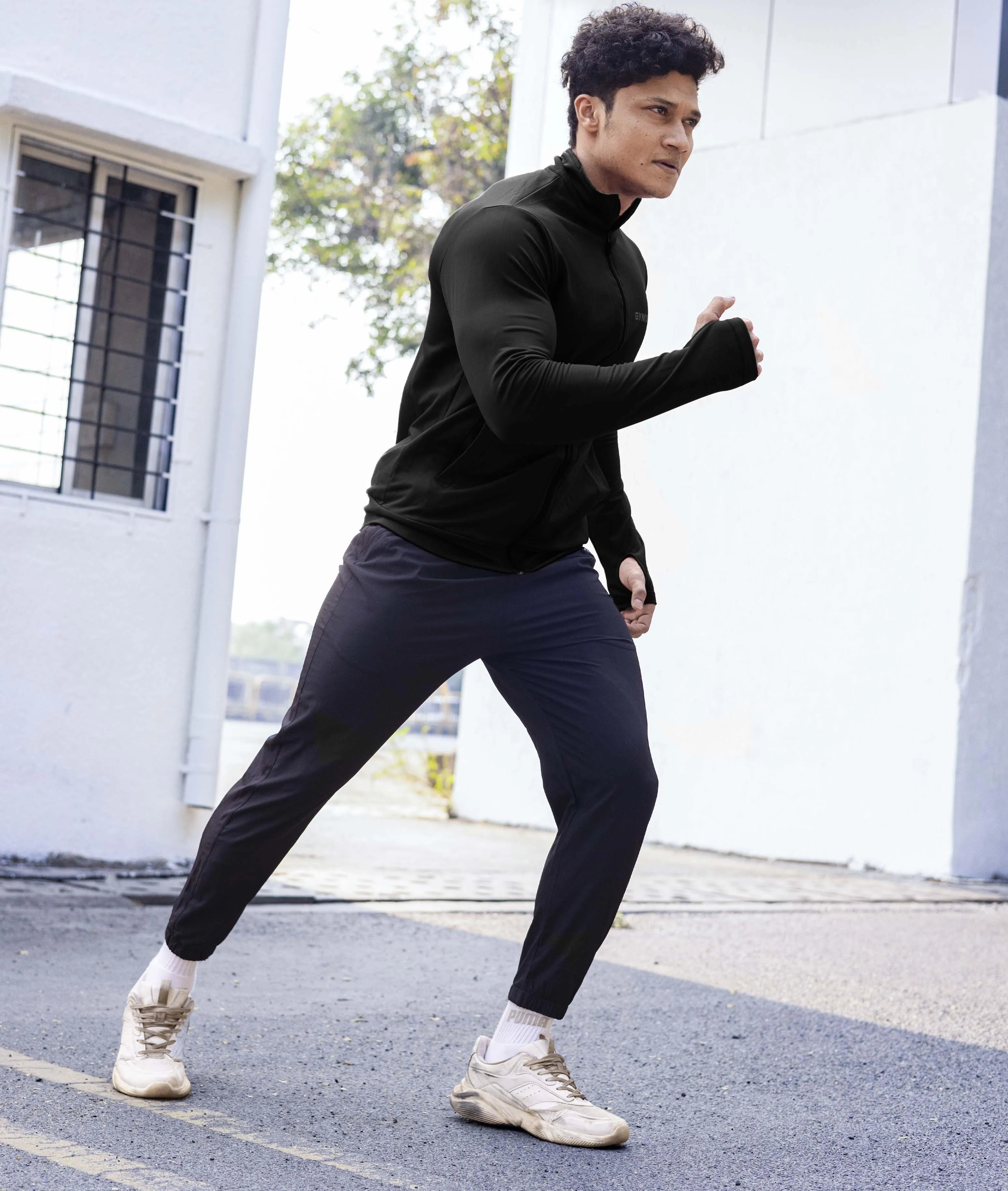 Velocity GymX Thumbhole Jackets: Jet Black