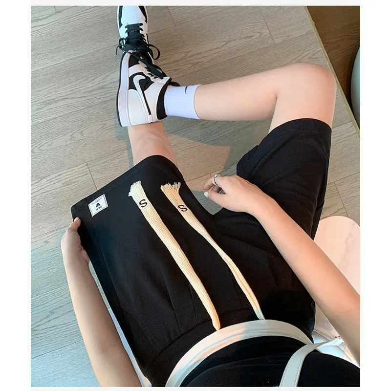 Versatile Wide-Leg Loose Fit Sports Worn Outside Shorts