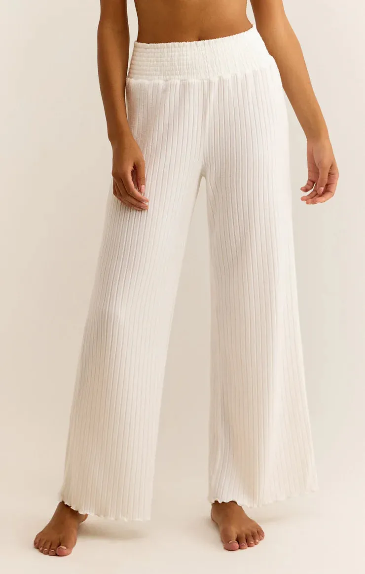 Z Supply Dawn Smocked Rib Pant